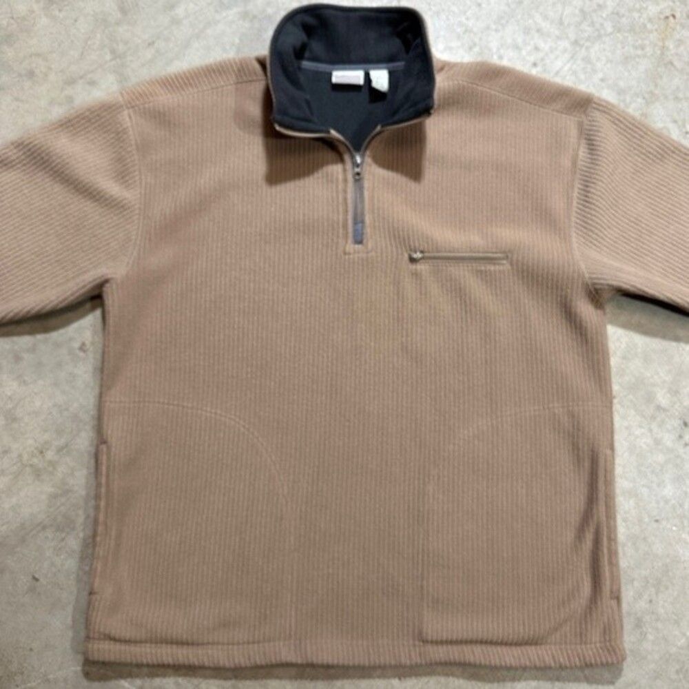Fieldmaster 1/4 zip mens pullover sweater - Large